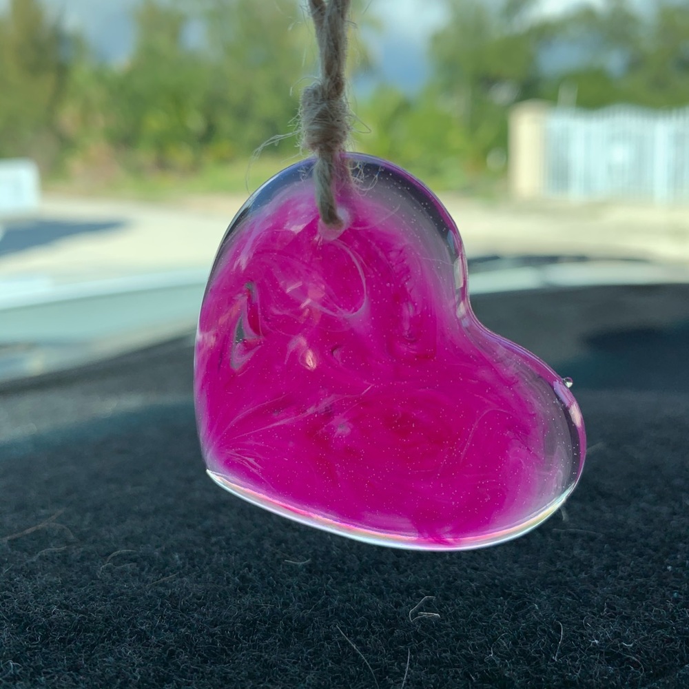 Heart Car Mirror Charm